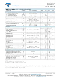 SIRA52DP-T1-GE3 Datasheet Page 2