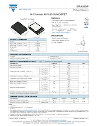 SIRA58DP-T1-GE3 Datasheet Cover