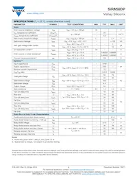 SIRA58DP-T1-GE3 Datasheet Page 2