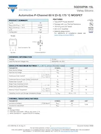 SQD50P06-15L_GE3 Datasheet Cover