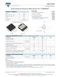 SQJ474EP-T1_GE3 Datasheet Cover