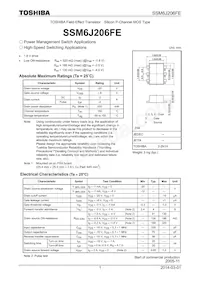 SSM6J206FE(TE85L Datasheet Cover