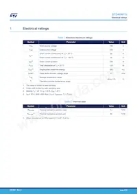 STD40NF10 데이터 시트 페이지 2