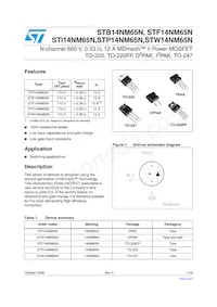 STF14NM65N Datasheet Cover