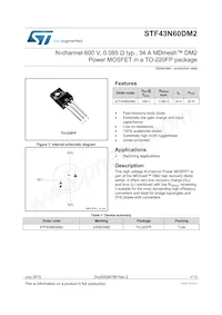 STF43N60DM2 Datasheet Copertura