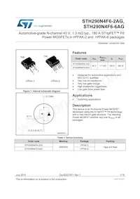 STH290N4F6-2AG Datasheet Cover