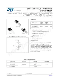 STI14NM50N Datasheet Cover