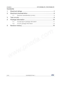 STP27N60M2-EP Datasheet Page 2