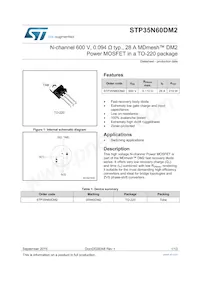 STP35N60DM2 Datasheet Cover