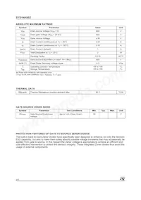 STS1NK60Z Datasheet Page 2