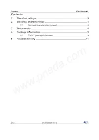 STW43N60DM2 Datasheet Page 2
