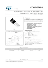 STW48N60M2-4 Datasheet Cover