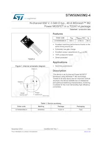 STW56N65M2-4 Datasheet Cover