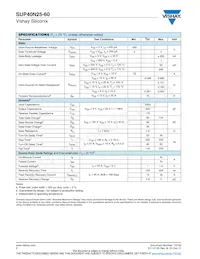 SUP40N25-60-E3 Datasheet Page 2