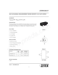 ZXMN3B01FTC Datasheet Cover