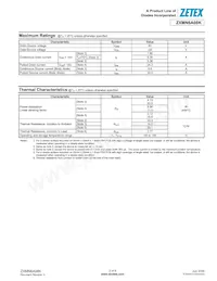 ZXMN6A08KTC Datasheet Page 2