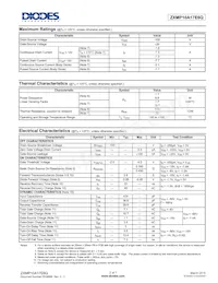 ZXMP10A17E6QTA Datasheet Page 2