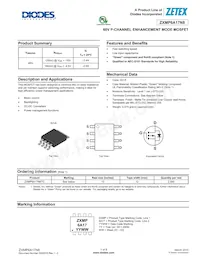 ZXMP6A17N8TC Datasheet Cover