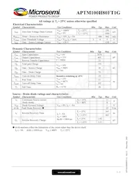 APTM100H80FT1G數據表 頁面 2