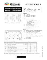 APTM20TDUM16PG Datasheet Cover
