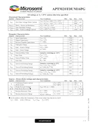 APTM20TDUM16PG Datasheet Page 2