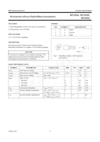BF245A Datasheet Page 2