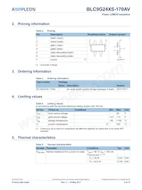 BLC9G24XS-170AVY Datasheet Page 2