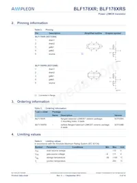 BLF178XRS Datasheet Pagina 2