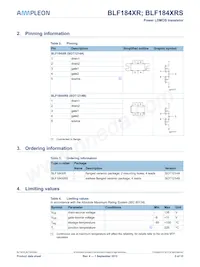 BLF184XRSU Datasheet Page 2