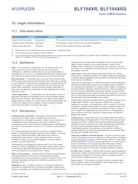 BLF184XRSU Datasheet Pagina 13