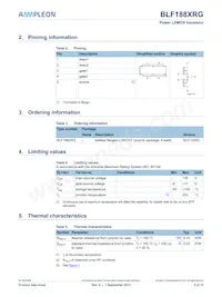 BLF188XRGJ Datasheet Pagina 2