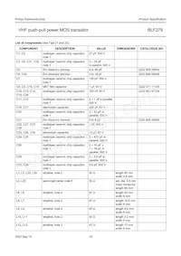 BLF278/01 Datasheet Pagina 16