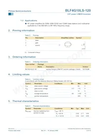 BLF4G10LS-120 Datasheet Page 2