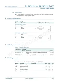 BLF4G22LS-130 Datasheet Page 2