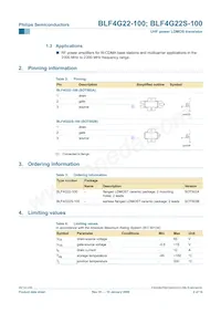 BLF4G22S-100 Datasheet Page 2