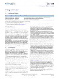 BLF571 Datasheet Pagina 12