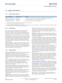 BLF578 Datasheet Page 12