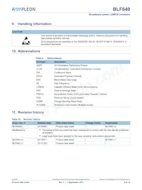 BLF640U Datasheet Page 9
