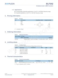 BLF642 Datasheet Page 2