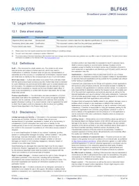 BLF645 Datasheet Page 12