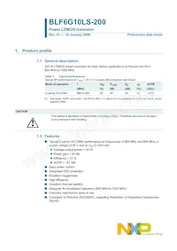 BLF6G10LS-200 Datasheet Copertura