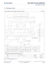 BLF6G13LS-250PGJ Datasheet Pagina 9