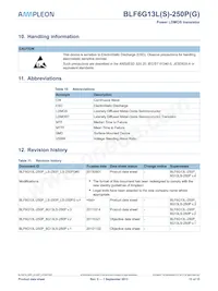 BLF6G13LS-250PGJ Datasheet Pagina 12