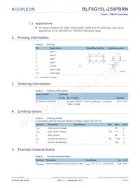 BLF6G15L-250PBRN Datasheet Page 2
