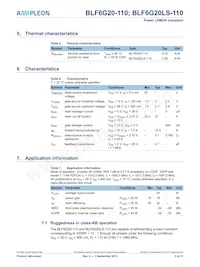 BLF6G20-110 Datasheet Page 3