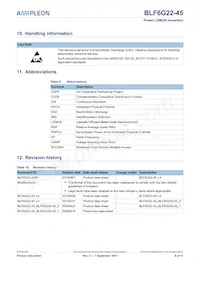 BLF6G22-45 Datasheet Page 8