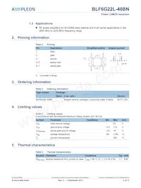 BLF6G22L-40BN Datasheet Page 2