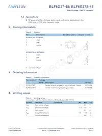 BLF6G27-45 Datasheet Page 2