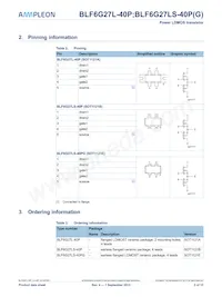 BLF6G27L-40P Datasheet Page 2