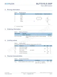 BLF7G15LS-300P Datasheet Page 2